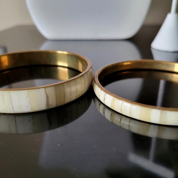 Bangles Bronze Horn set of 2 - Picture 2 of 4